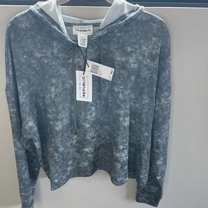 NWT Lightweight Marbled-Grey Hoodie